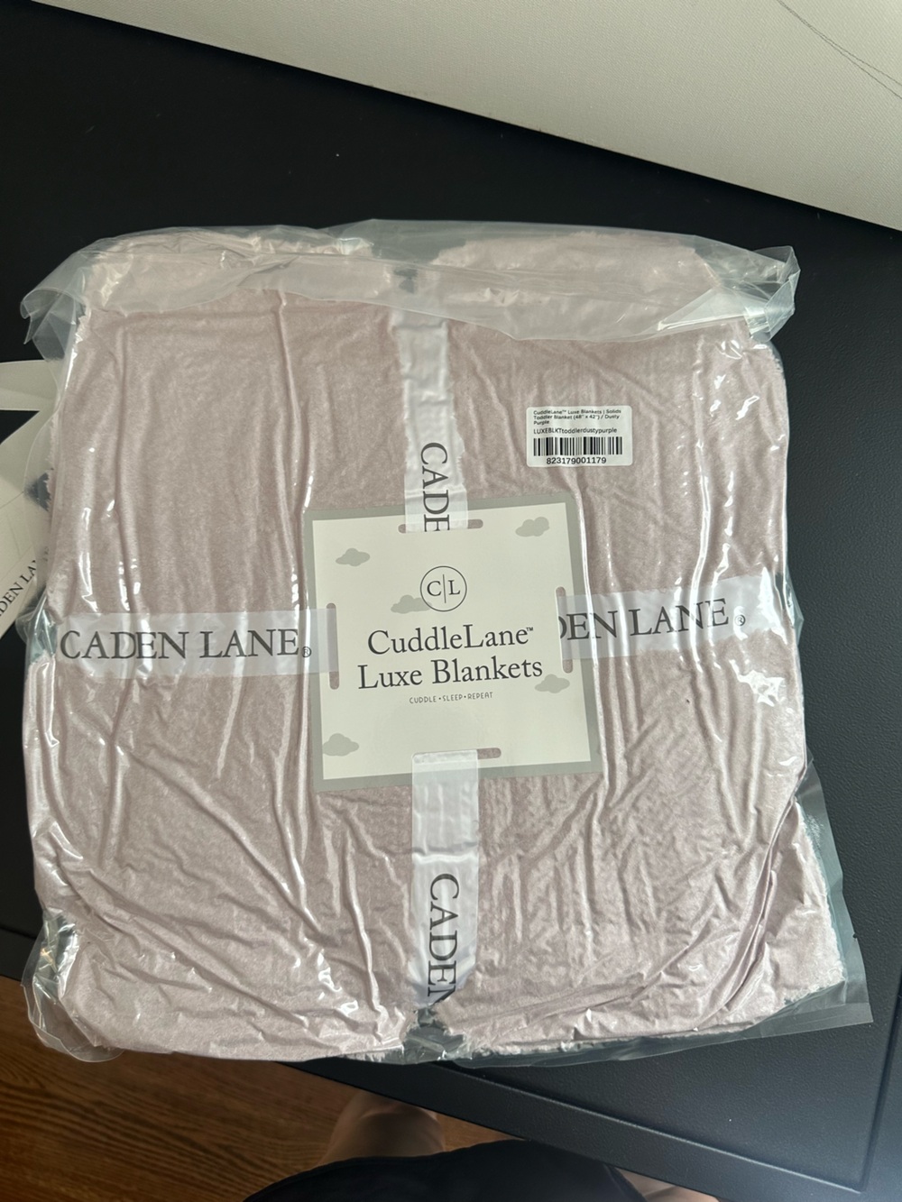Caden Lane Cuddlelane Luxe Toddler Blanket - Dusty Purple